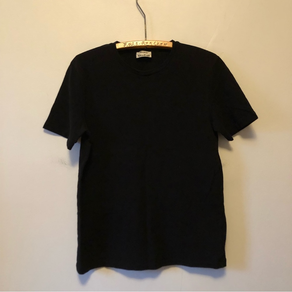 Acne Black Short Sleeve T-Shirt